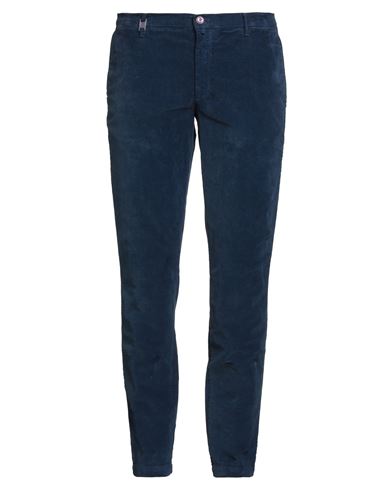 Barbati Man Pants Navy Size 38 Cotton, Elastane In Blue