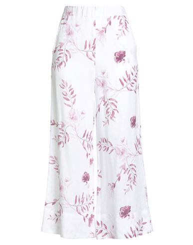 Fedeli For Bongenie Grieder Woman Pants White Size 6 Linen