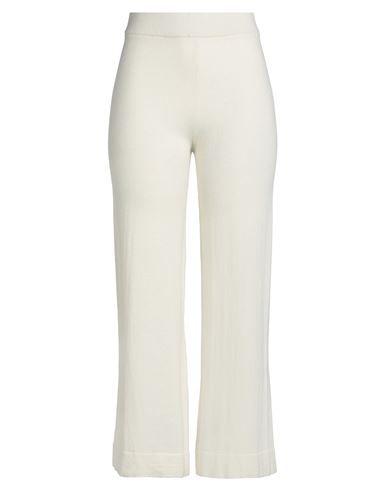 Stilosophy Woman Pants Cream Size M Wool, Viscose, Polyamide, Cashmere In White