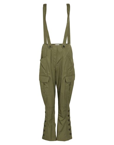 Off-white Woman Pants Military Green Size 6 Cotton