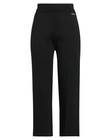 Agnona Woman Pants Black Size M Cotton, Silk, Polyamide In Black