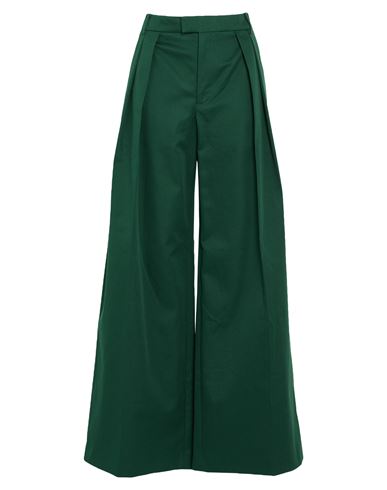 Burberry Woman Pants Dark Green Size 10 Cotton In Green
