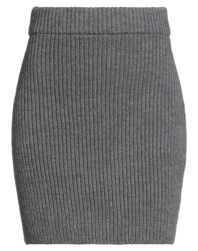 Vicolo Woman Mini Skirt Grey Size Onesize Acrylic, Wool, Viscose, Alpaca Wool In Gray
