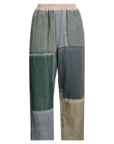 By Walid Woman Pants Military Green Size L Cotton In Multi