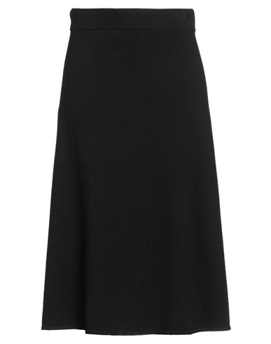 Yves Salomon Woman Midi Skirt Black Size M Wool, Cashmere