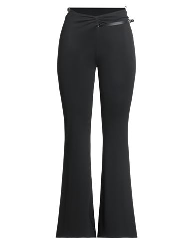 Courrèges Woman Pants Black Size 8 Viscose, Elastane In Black