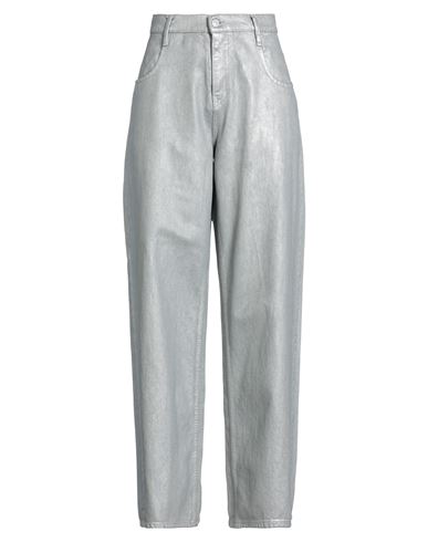 Cycle Woman Jeans Silver Size 29 Cotton, Red Cotton In Gray