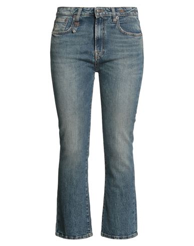 R13 Woman Jeans Blue Size 28 Cotton, Elastane In Multi