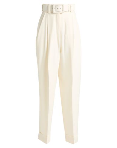 Max Mara Woman Pants Ivory Size 10 Virgin Wool In Neutral