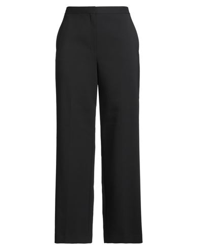 Theory Woman Pants Black Size 16 Polyester, Wool, Polyurethane