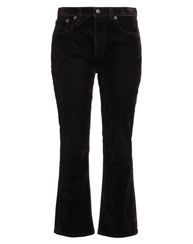 R13 Woman Jeans Dark Brown Size 30 Cotton, Viscose, Elastane In Multi