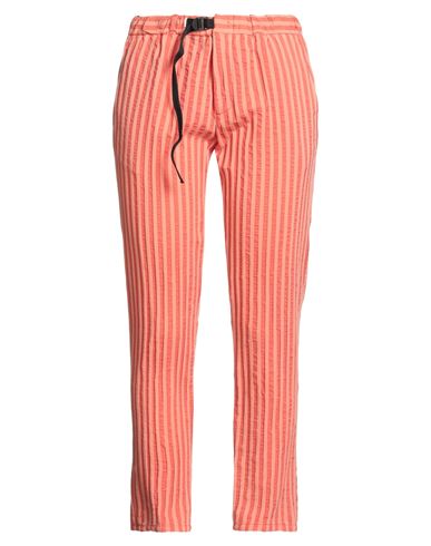 White Sand Woman Pants Coral Size 0 Cotton, Wool, Silk In Red
