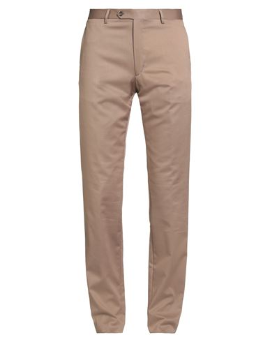 Tagliatore Man Pants Khaki Size 36 Virgin Wool, Cotton, Elastane In Brown