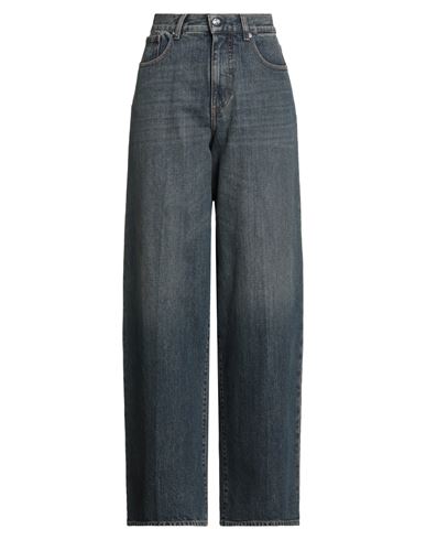 Nine In The Morning Distressed Effect Five-pocket Trousers In Blue