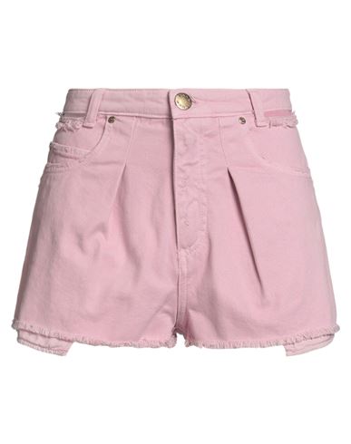 Pinko Denim Woman Denim Shorts Pink Size 26 Cotton