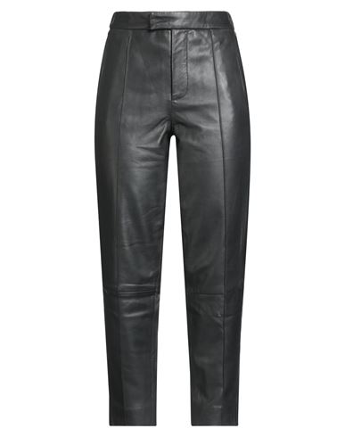 Bolongaro Trevor Woman Pants Black Size Xl Sheepskin In Black