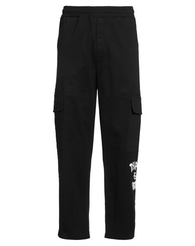 Disclaimer Man Pants Black Size Xl Cotton, Elastane