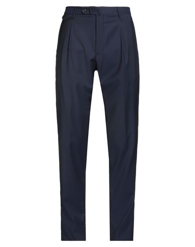 Tagliatore Man Pants Navy Size 38 Super 110s Wool In Blue