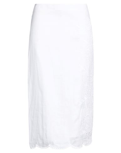 Falda midi Mujer Blanco 38 Mujer
