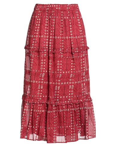 Isabel Marant Étoile Marant Étoile Woman Midi Skirt Red Size 4 Organic Cotton