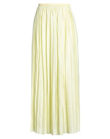 Roberto Collina Woman Maxi Skirt Pastel Yellow Size Xl Polyester