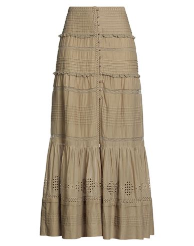 Isabel Marant Étoile Marant Étoile Woman Maxi Skirt Sand Size 10 Organic Cotton, Cotton In Brown