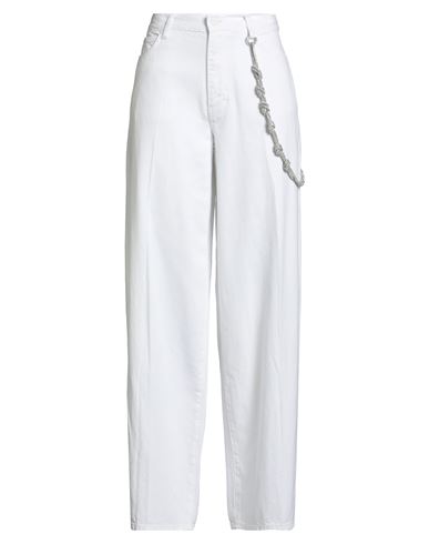 Pinko Denim Woman Pants White Size 29 Lyocell, Cotton