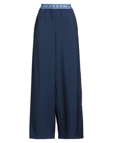 Marni Woman Pants Navy Size 4 Virgin Wool In Blue