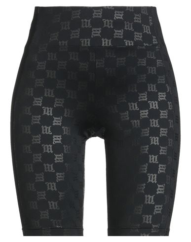 Misbhv Monogram Biker Shorts In Black