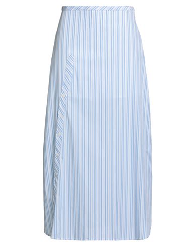 Rosie Antwerp Woman Midi Skirt Light Blue Size 1 Cotton