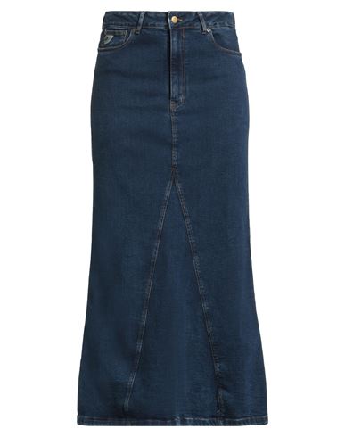 Lois Woman Denim Skirt Blue Size L Cotton