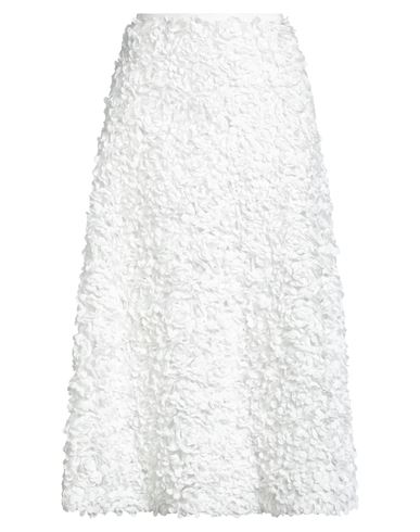 Natan Woman Midi Skirt White Size 4 Polyester