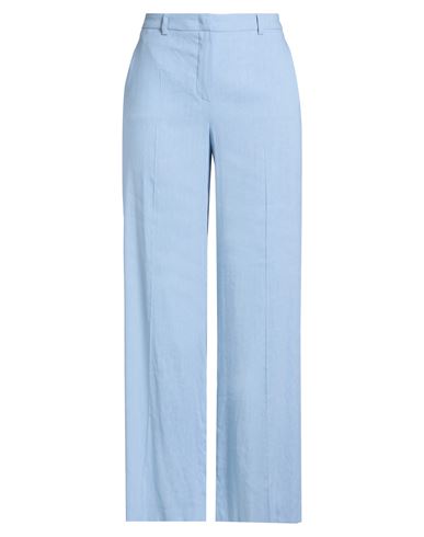 Seductive Woman Pants Sky Blue Size 10 Linen, Viscose, Elastane