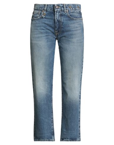 R13 Woman Jeans Blue Size 25 Cotton, Leather