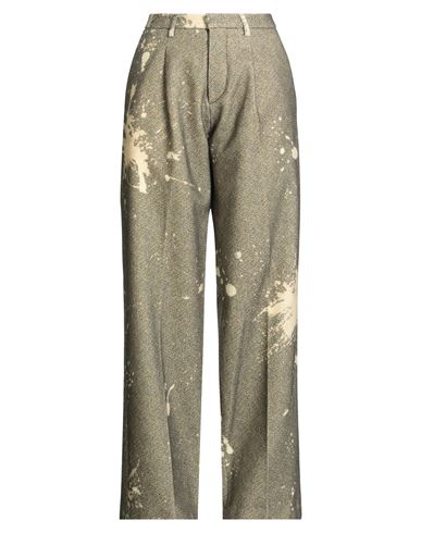R13 Woman Pants Khaki Size 25 Wool In Green