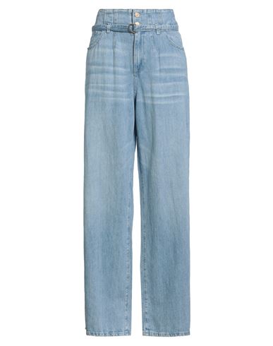 7 For All Mankind Woman Jeans Blue Size 31 Cotton, Linen