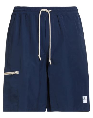 Department Five Department 5 Man Shorts & Bermuda Shorts Blue Size 34 Polyester, Cotton In Blue