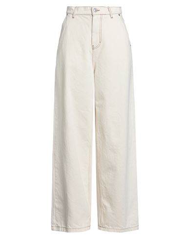 Ami Alexandre Mattiussi Woman Jeans Ivory Size 32 Cotton In White