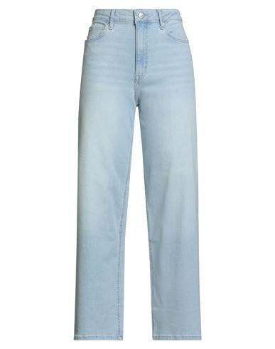 Only Blue Denim Woman Jeans Blue Size L-30l Organic Cotton, Cotton, Recycled Polyester, Elastane