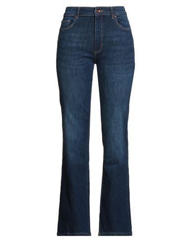 Only Blue Denim Woman Jeans Blue Size L-32l Cotton, Recycled Cotton, Polyester, Elastane