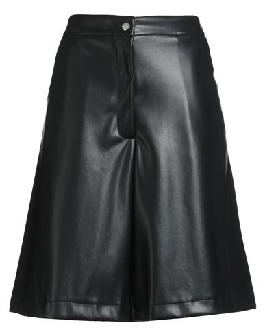 Haveone Woman Shorts & Bermuda Shorts Black Size M Polyester, Polyurethane