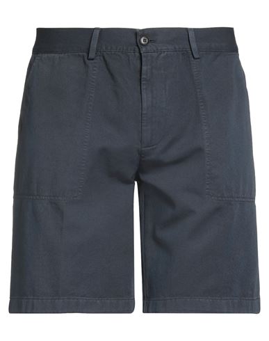 Dondup Man Shorts & Bermuda Shorts Navy Size 34 Cotton In Blue