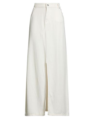Ame Antwerp Âme Antwerp Woman Denim Skirt Ivory Size 10 Tencel, Cotton In White