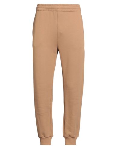 Amaranto Man Pants Camel Size M Cotton In Neutral