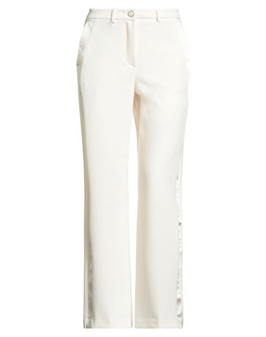 Vicolo Woman Pants Ivory Size Xs Acetate, Viscose In White