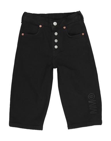 Mm6 Maison Margiela Toddler Girl Jeans Black Size 6 Cotton, Elastane, Polyester In Black