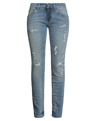 Dolce & Gabbana Woman Jeans Blue Size 8 Cotton, Elastane
