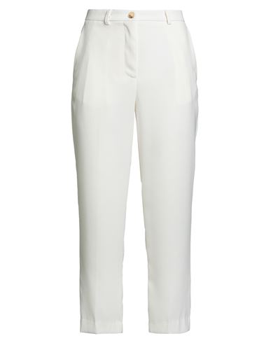 Vicolo Woman Pants Ivory Size M Polyester In White