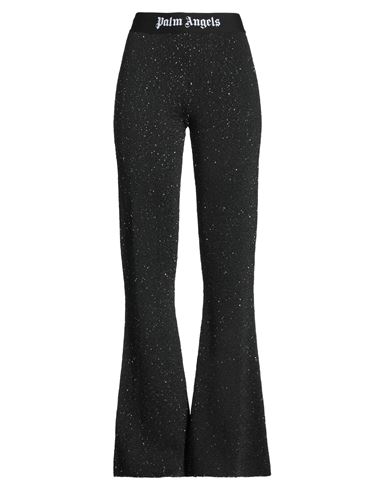 Palm Angels Woman Pants Black Size M Polyester, Viscose, Polyamide
