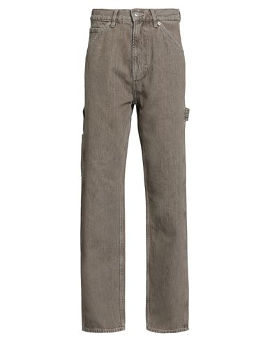 Gant Man Jeans Sage Green Size 34w-34l Cotton In Brown